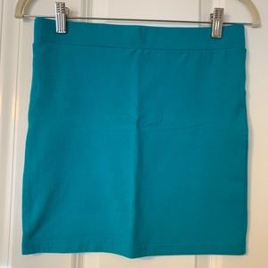 Teal Mini Skirt